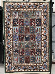 فرش ماشینی سنتی طرح 25CS0380 لاکی 1000 شانه