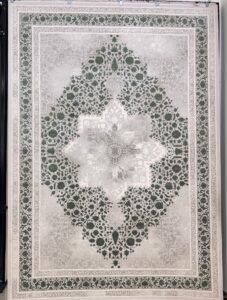 فرش ماشینی کلاسیک کد 301 سبز  1200 شانه