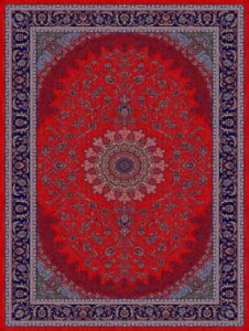 فرش سنتی کد 711_ لاکی 700 شانه